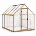 Serre de jardin en bois et polycarbonate 250x200x210 cm
