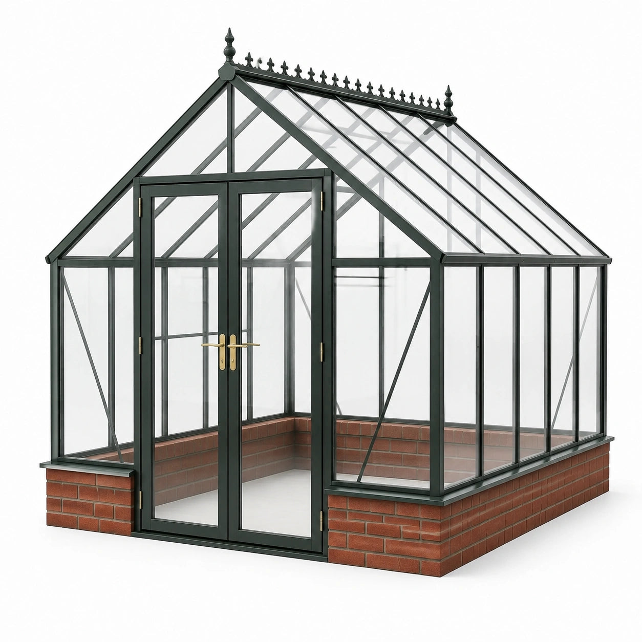 Serre en aluminium avec verre trempé de 3 mm
