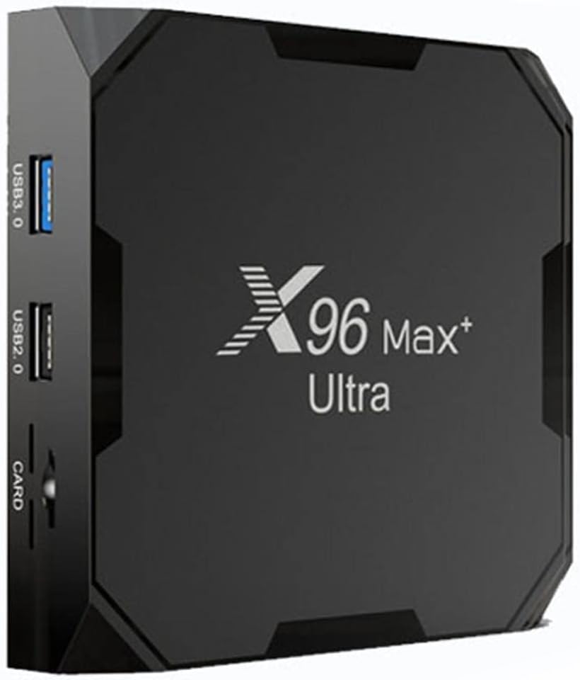 Boîtier TV streaming X96max, avec Wi-Fi, commande intelligente, 8K, Android TV, 4 Go de ram, 64 Go, AMITVA