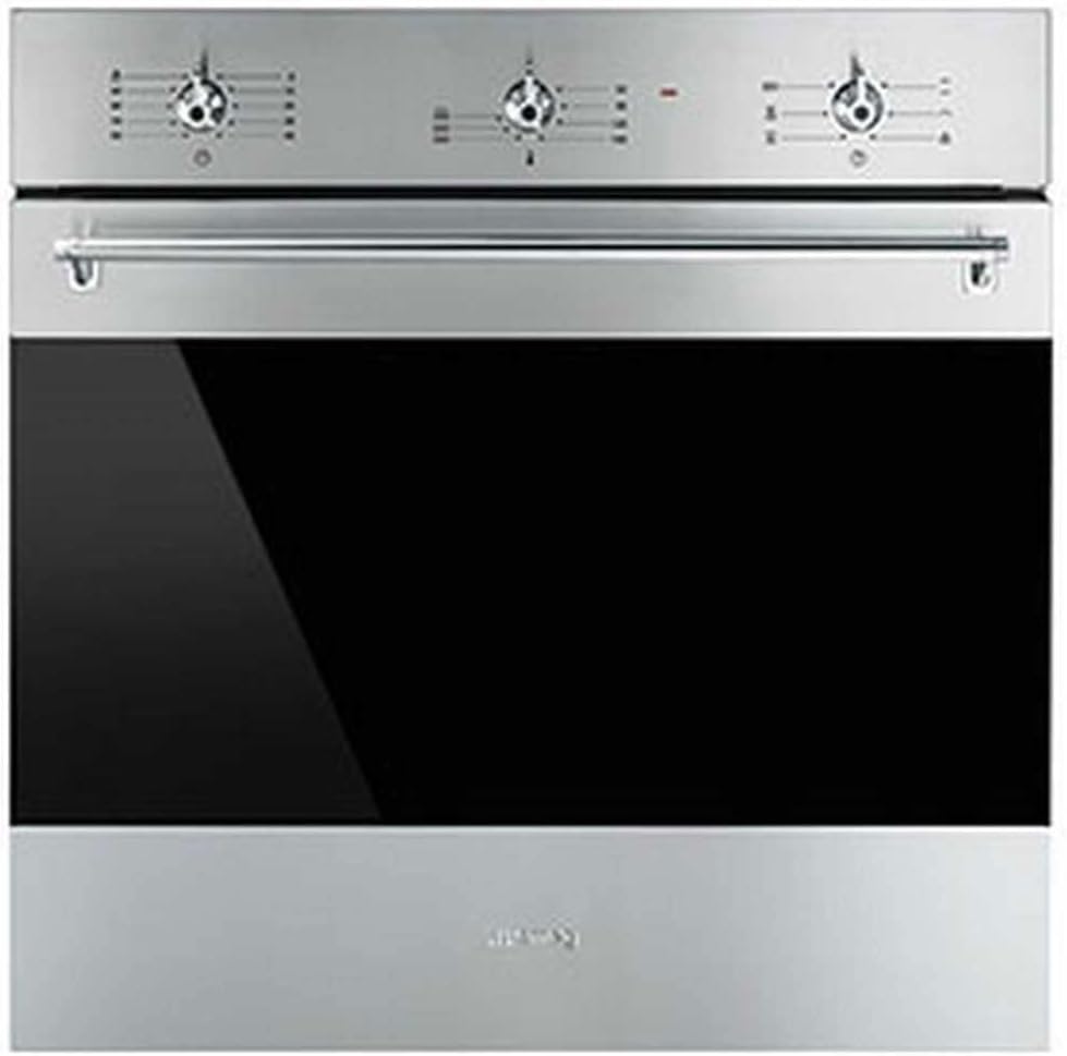 Smeg sf6381 four encastrable, 40 mm, 70 L, acier inoxydable, électrique