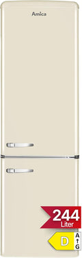 Amica KGCR 387 101 réfrigérateur-congélateur, 181 cm, 244 L, beige