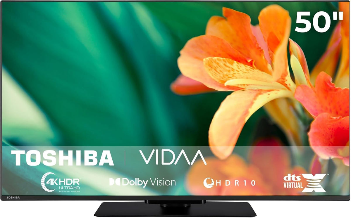 Toshiba 50UV3463DA téléviseur, 127 cm, 50 pouces, avec éclairage LED, avec Wi-Fi, commande intelligente, 4K Ultra HD, Dolby Vision