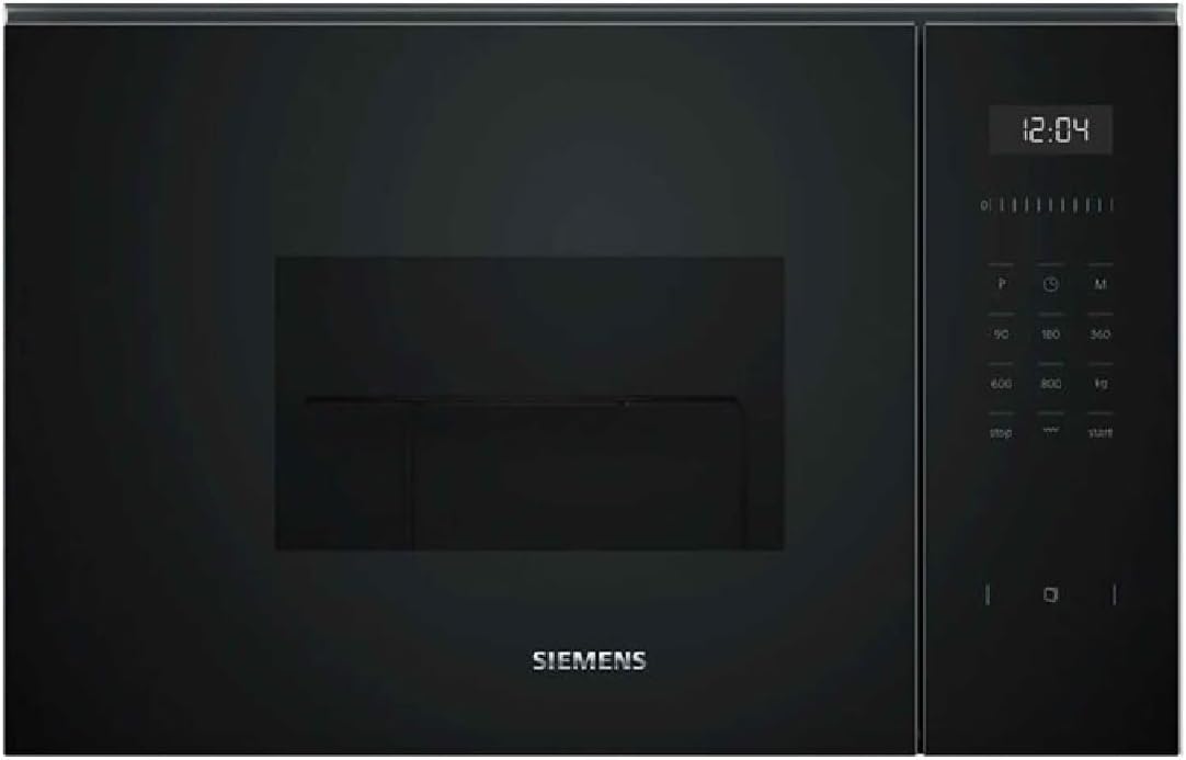 SIEMENS BE525LMB1 four à micro-ondes, 38,2 × 59,4 × 31,7 cm, 1000 W, 20 L, noir, encastrable
