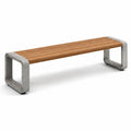 Banc extérieur en bois et béton 180 cm