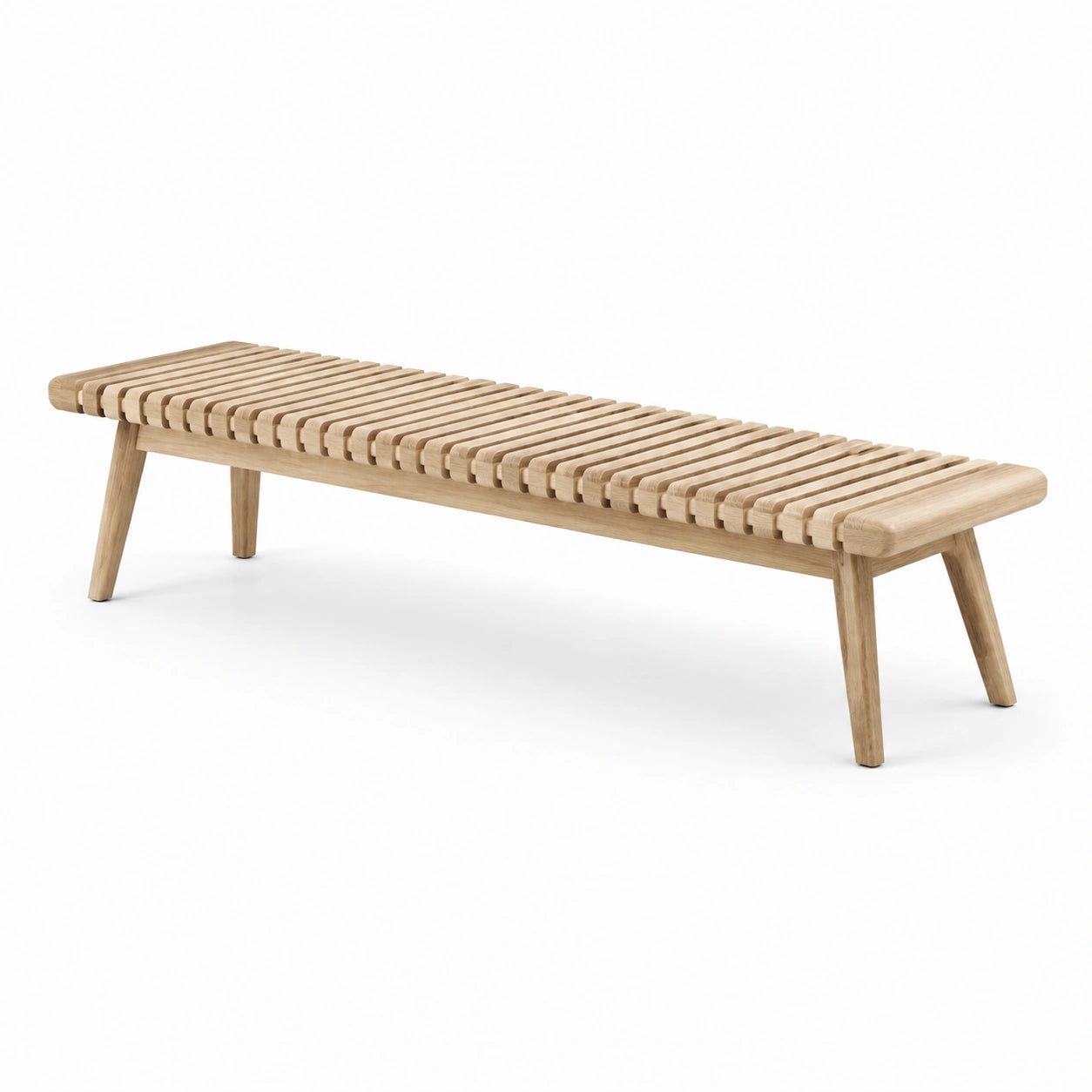 Banc en bois de chêne naturel 180 cm