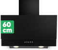 Hotte aspirante DU 7607, 60 cm, 302 m³/h, avec éclairage LED, verre, noir, Bomann