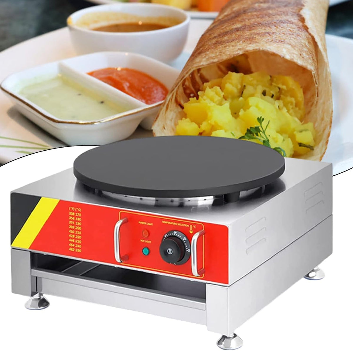 PoêLe à CrêPes De 16 Pouces, 40 cm, 9,45 pouces, avec tiroirs, XEEAOFE