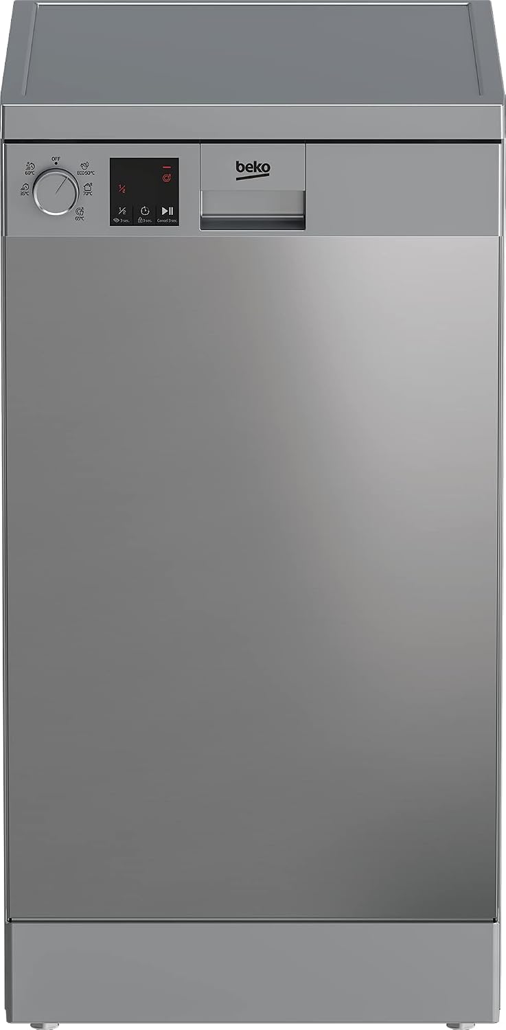 BEKO DVS05024X lave-vaisselle, 45 cm, acier inoxydable