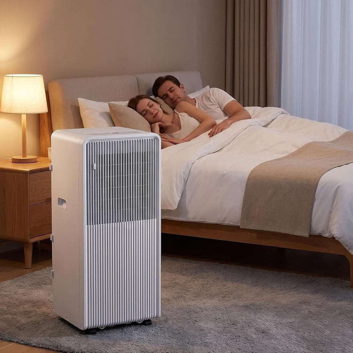 Climatiseur portable, 12000 BTU, 48 dB, 10000 Btu, avec télécommande, mobile, pour le bureau, GYFGRTQ