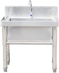 Évier utilitaire en acier inoxydable, 50 cm