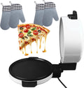 Four à pizza, 38 cm × 17 cm, 2000 W, réglable, rouge, WOTZOV