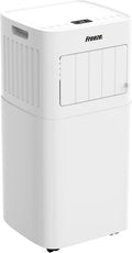 Climatiseur portable, 7000 BTU, avec éclairage LED, réglable, avec télécommande, blanc, mobile, FREEZE.