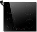 Table de cuisson, 52 × 59 cm, 3500 W, induction, 4 feux, Hobsir hob