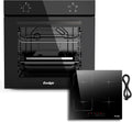 Ensemble four et plaque de cuisson, 60 cm, 65 L, induction, encastrable, 4 feux, Cooksir