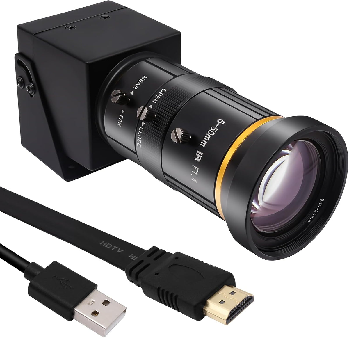 Webcam 10x, 50 mm, 4K, portable, Svpro