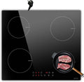 Table de cuisson, 59 × 52 × 6,1 cm, induction, 4 feux, NOXTON