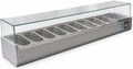 Saladette réfrigérée, 2000 mm, 2 °C, 8 °C, acier inoxydable
