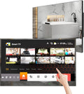 Téléviseur HYM27E-TBLS11017, 27 pouces, avec Wi-Fi, commande intelligente, blanc, Bluetooth, Soulaca