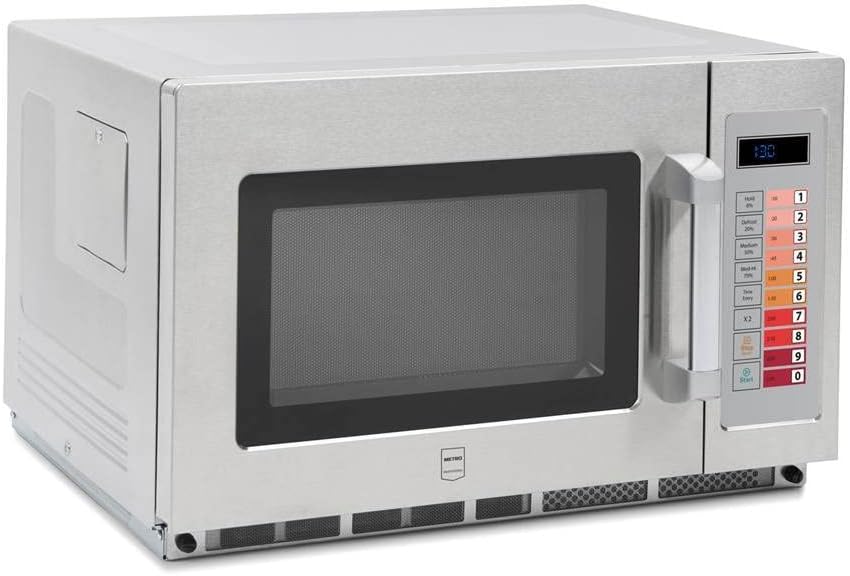 Four à micro-ondes GMW1034D, 57,4 × 52,8 × 36,7 cm, 1800 W, 34 L, acier inoxydable, argent, 100 programmes, METRO Professional