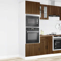 Meuble pour four et micro-ondes, 60 × 57 × 207 cm, réglable, bois, marron, pour la cuisine, ATOMSTACK MAKER
