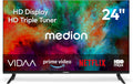 Téléviseur MD 824102, 59,8 cm, 24 pouces, commande intelligente, MEDION