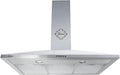 Hotte aspirante, 90 cm, 1000 m³/h, avec éclairage LED, acier inoxydable, 3 vitesses, pour la cuisine, Gurari