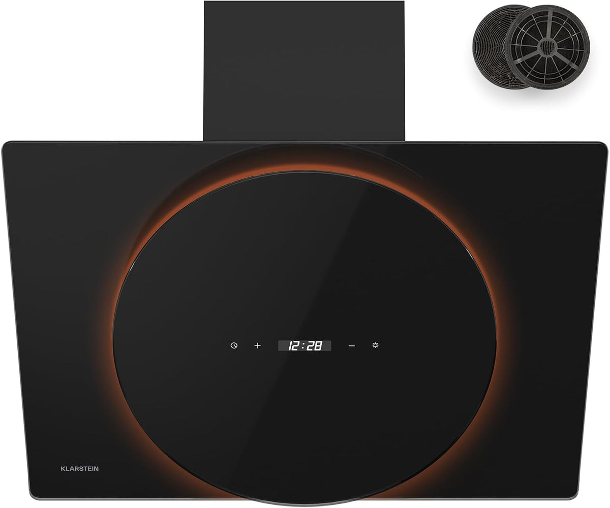 Klarstein K-6500 hotte aspirante, 60 cm, 600 m³/h, avec éclairage LED, noir