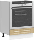 Meuble pour four et micro-ondes, 60 × 46 × 81,5 cm, réglable, compact, pour la cuisine, GeenYuu