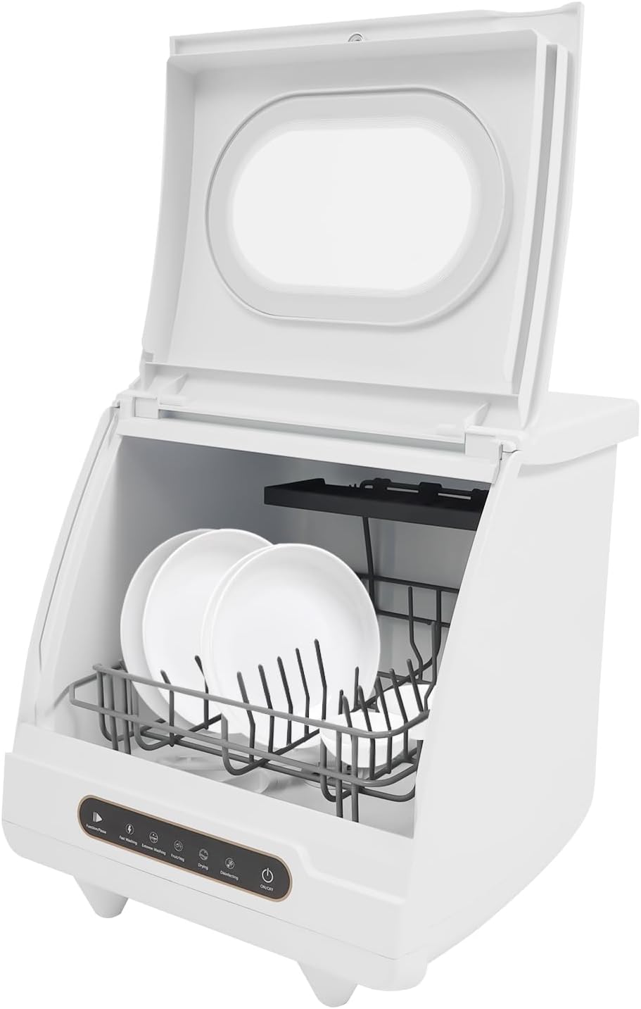 Lave-vaisselle, 45 × 45 × 43 cm, 5 L, 800 W, portable, compact, 5 programmes, Haoxuesen