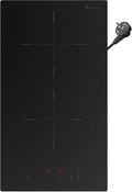 Table de cuisson, 2000 W, verre, induction, encastrable, 2 feux, 9 niveaux, singlehomie