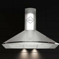 Hotte aspirante, 90 cm, 1000 m³/h, acier inoxydable, Gurari