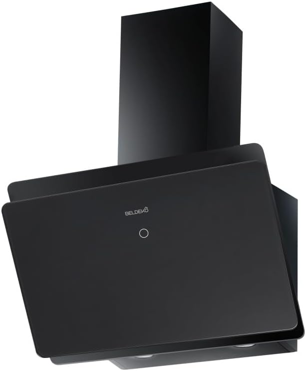 Hotte aspirante, 60 cm, 455 m³/h, noir, BELDEKO