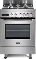 Cuisinière, 60 cm, à gaz, électrique, 4 brûleurs, De'Longhi