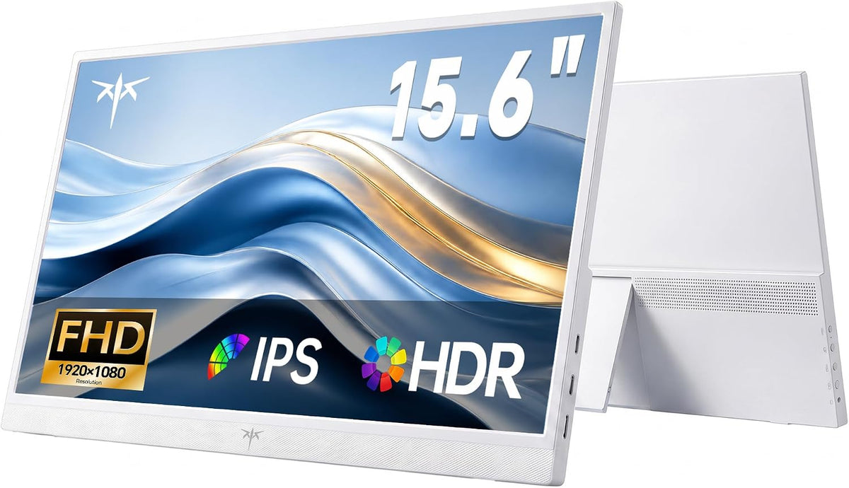 Moniteur portable, 11,8 mm, 15,6 pouces, blanc, KTC