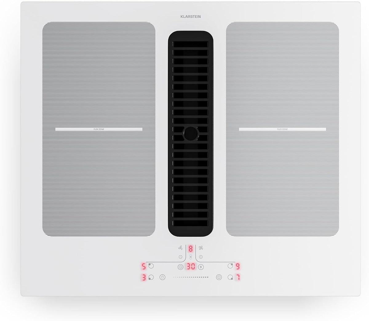 Klarstein table de cuisson, 60 cm, 7335 W, noir, induction, vitrocéramique, 4 zones