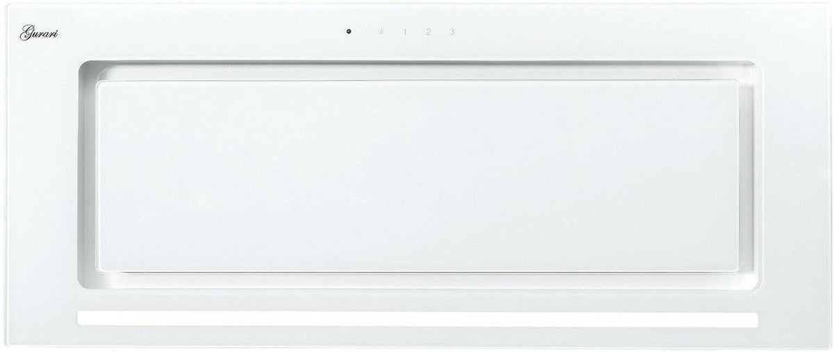 Hotte aspirante, 70 cm, 217 WH, 1000 m³/h, verre, blanc, 3 niveaux, Gurari