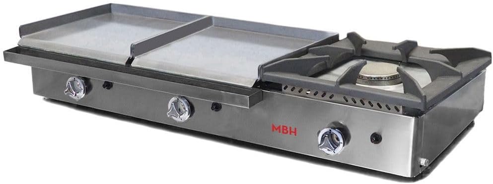 Plancha, 400 mm, acier, à gaz, MBH - MAQUINARIA BAR HOSTELERÍA
