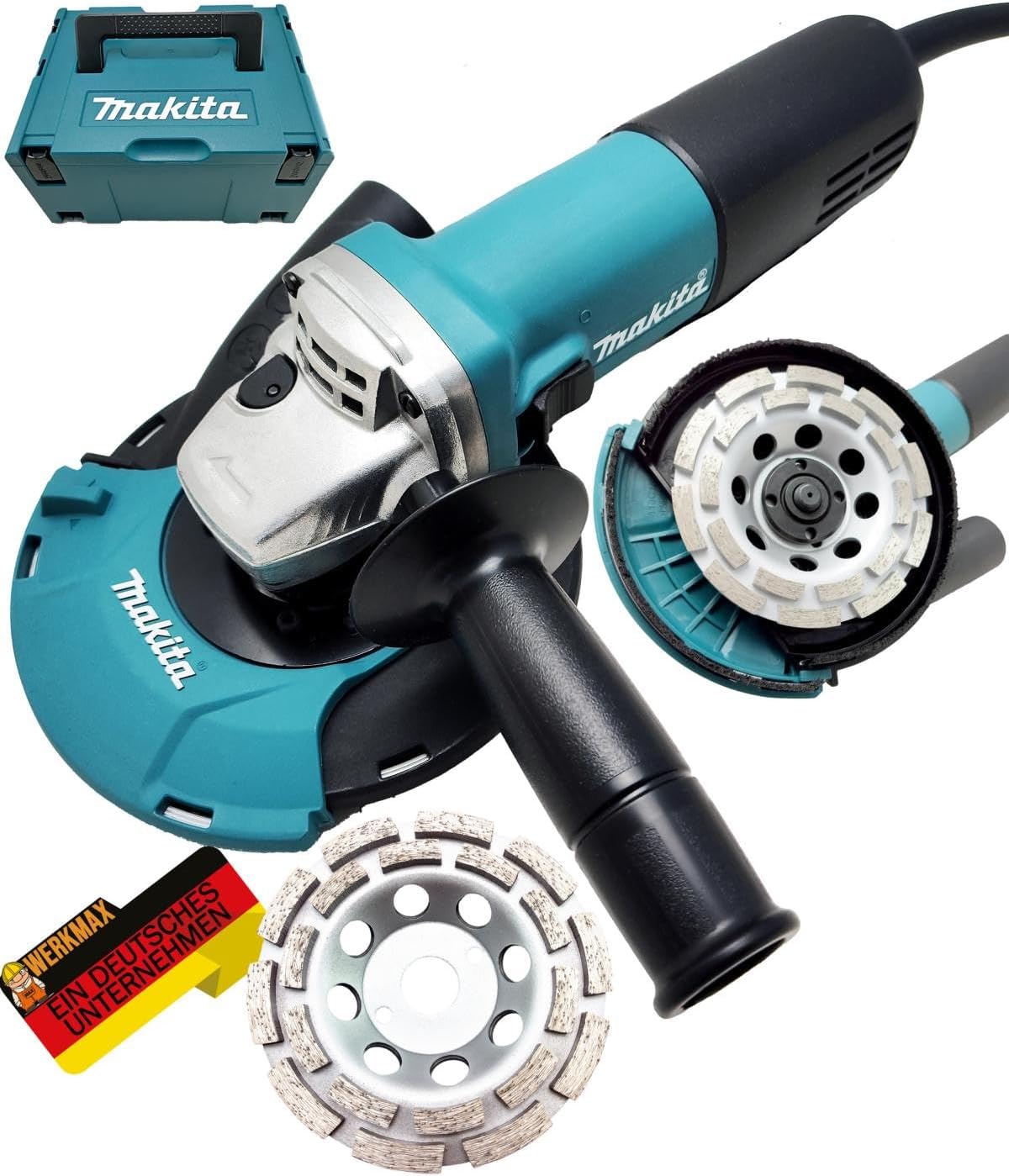 Makita meuleuse d'angle, Ø 125 × 22,2 mm, 1100 W