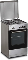 Cuisinière CC57TAC, 50 cm, acier inoxydable, à gaz, gaz naturel, 3 zones, INFINITON ELECTRONICS