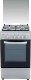 Cuisinière SKG4501X, 87 cm, 43 L, acier inoxydable, 4 zones, 2 programmes, SVAN