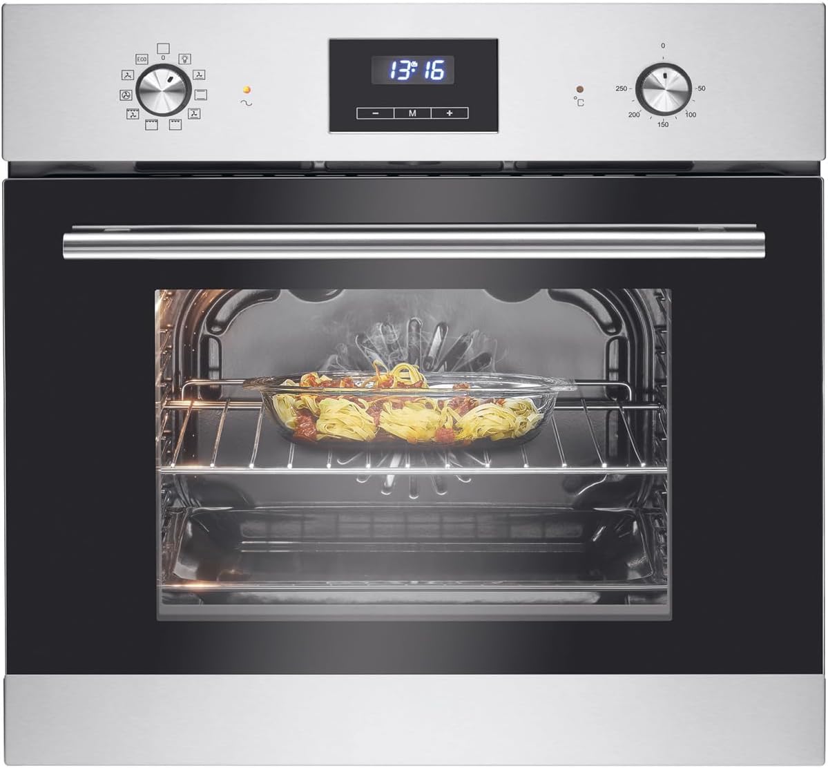 Four EBO7911-Inox, acier inoxydable, encastrable, Bomann