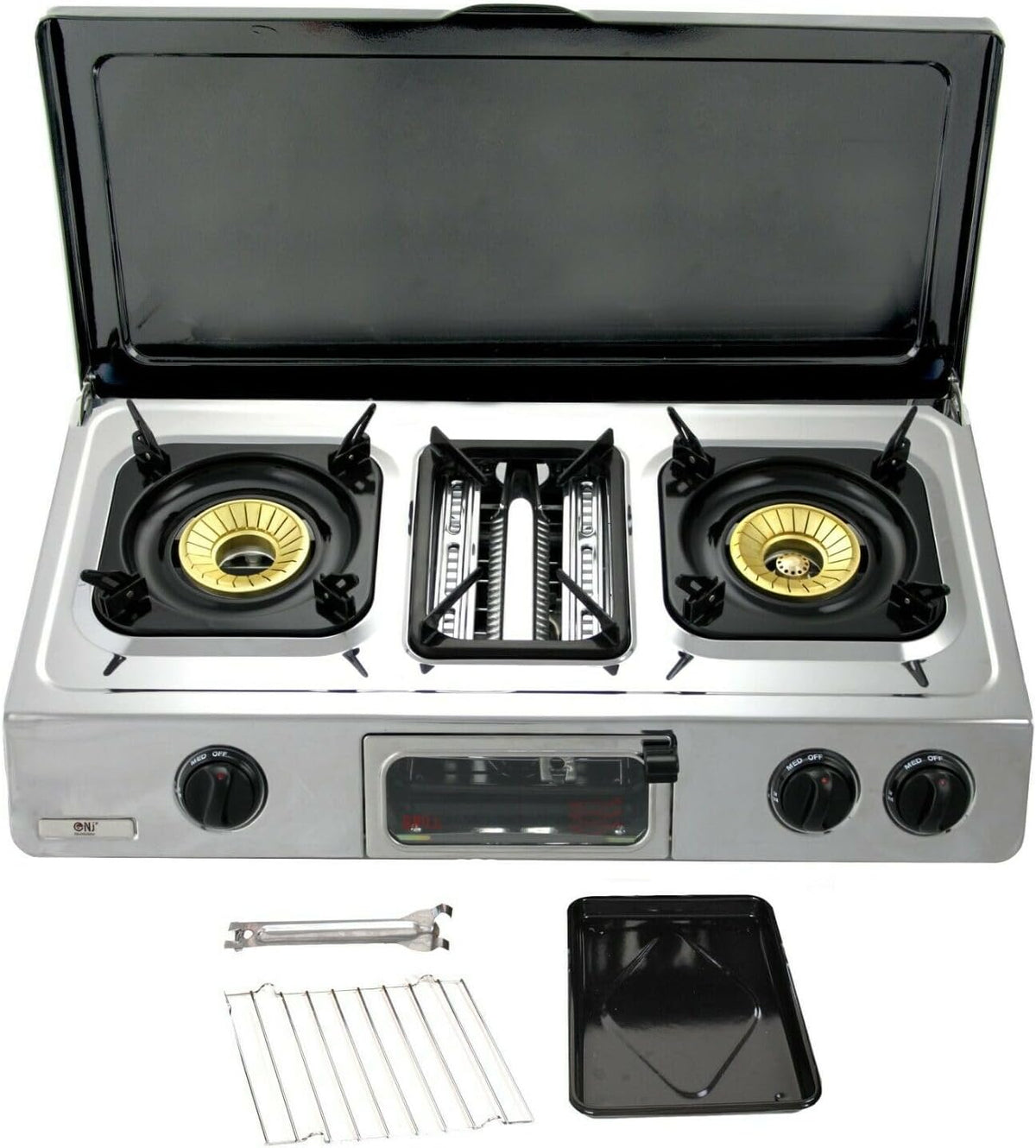 Réchaud G-78C, 70 cm, à gaz, portable, 3 feux, NJ The right choice