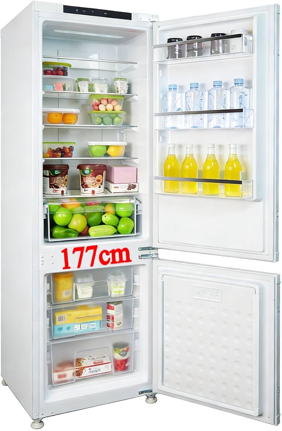 Réfrigérateur-congélateur, 178 cm, 236 L, 168 L, No Frost, encastrable, 2 portes, magictec