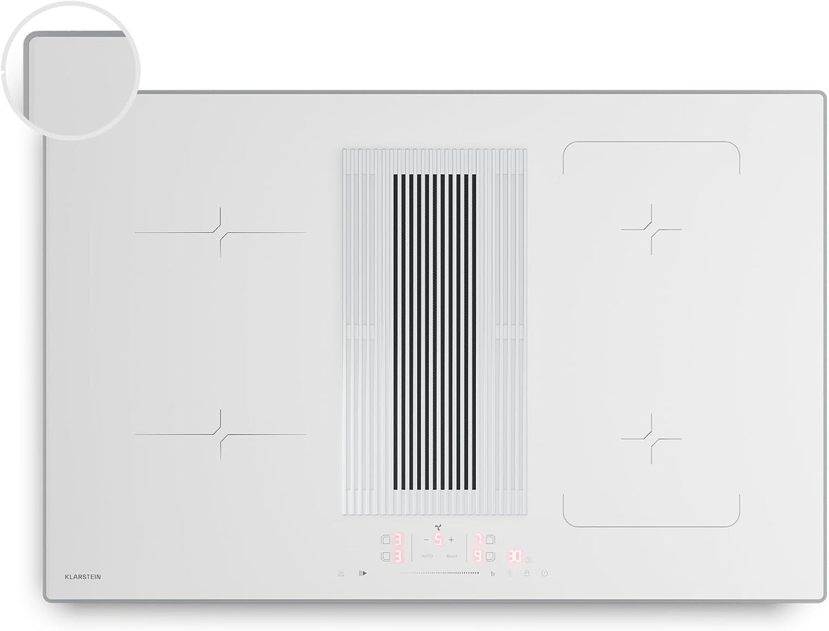 Klarstein table de cuisson, 80 cm, 8400 W, induction, 4 zones