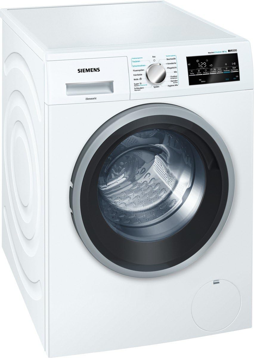 Siemens wd15g442 lave-linge séchant, 1088 kWh, 8 kg, 5 kg, blanc