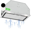 Klarstein hotte aspirante, 90 cm, 369 m³/h, avec éclairage LED, encastrable, pour la cuisine