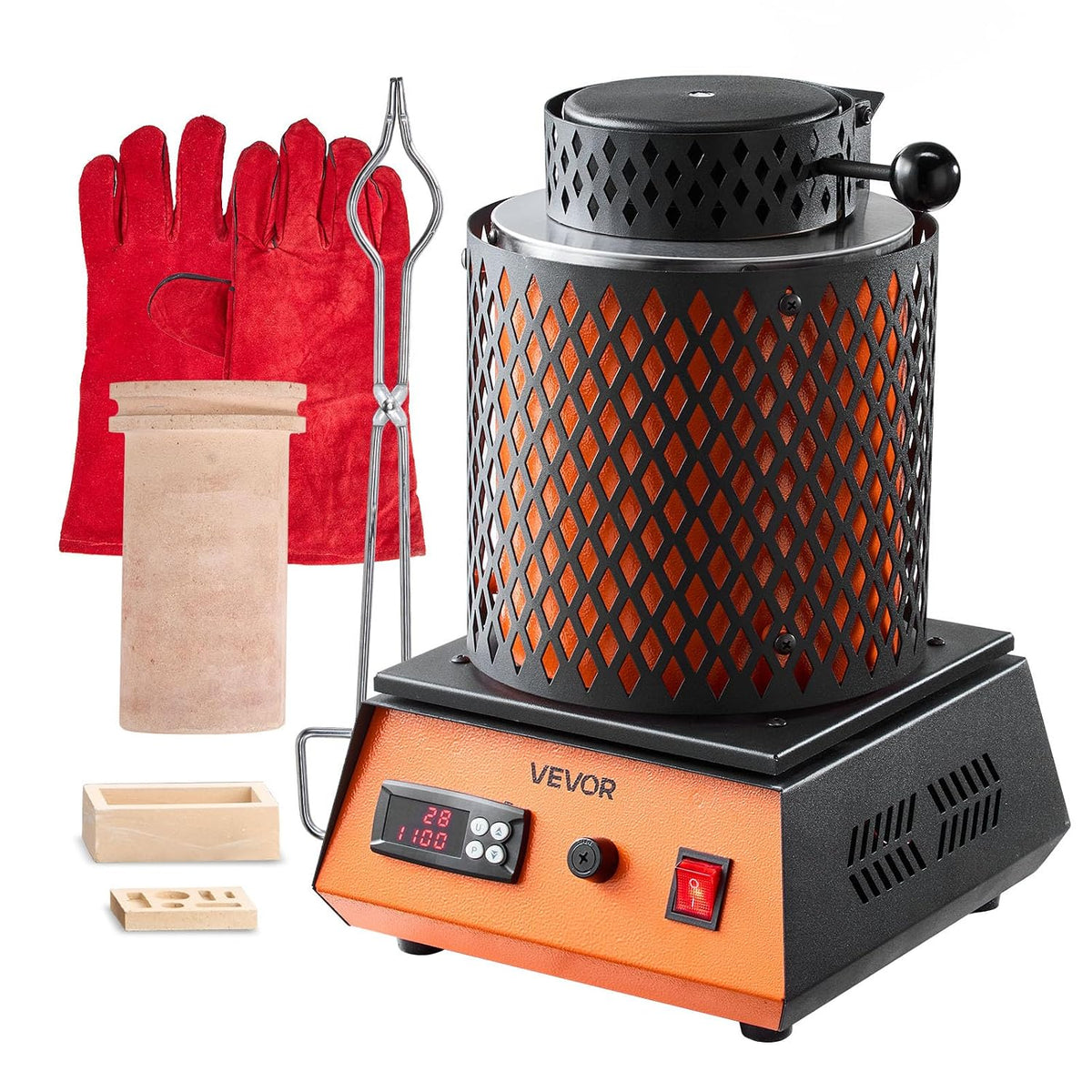 Four, 1500 W, 5 kg, 1150 °C, électrique, VEVOR